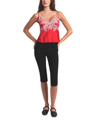 Silk Blend Lace Trim Camisole