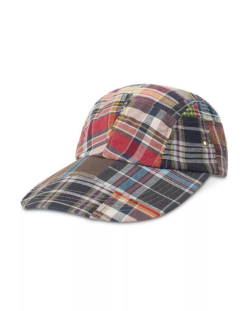 Polo Ralph Lauren Long Bill Patchwork Madras Cap