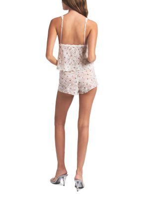 Stretch Floral Lace Camisole Set