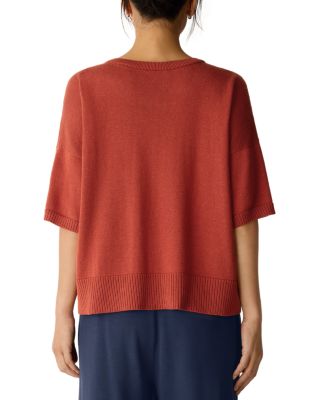 Crewneck Elbow Sleeve Sweater