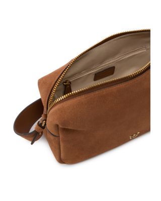 Horizontal Suede Shoulder Bag