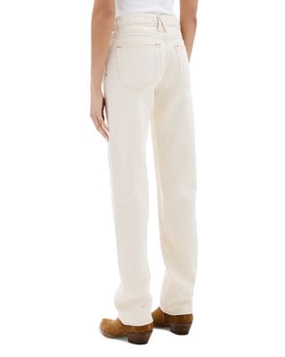 Pheonix High Rise Relaxed Straight Leg Jeans in Winter Ecru