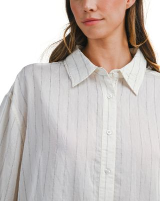 Pinstripe Oversized Shirt