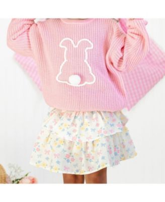 Girls' Easter Bunny Knit Sweater - Big Kid