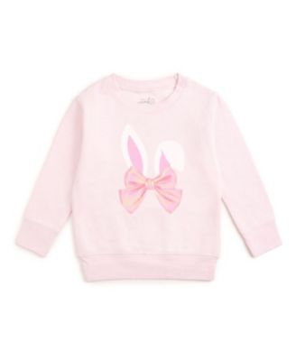 Girls' Bunny Bow Easter Sweatshirt - Baby, Little Kid