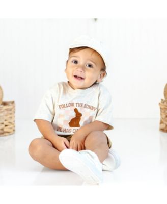 Boys' Easter Chocolate Bunny Short Sleeve T-Shirt - Baby, Little Kid