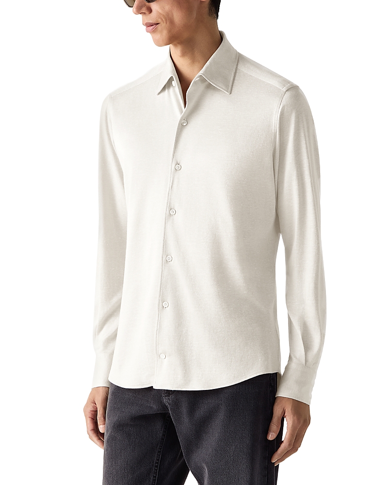 Zegna Silk Linen & Cotton Shirt
