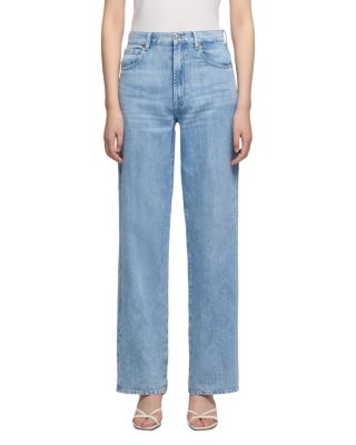 High Rise Stovepipe Straight Jeans in Iris