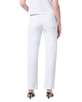 '90s Pinch Waist High Rise Straight Jeans in Marshmallow