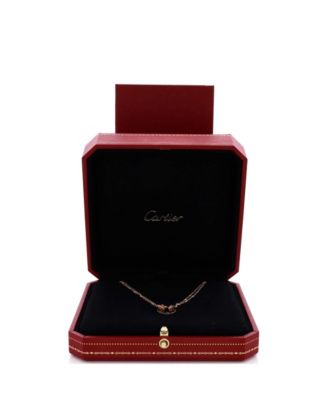 2 Diamonds Love Pendant Necklace 18K Rose Gold and Diamonds 16.25"