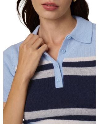 The Cashmere Short Sleeve Rugby Polo Sweater
