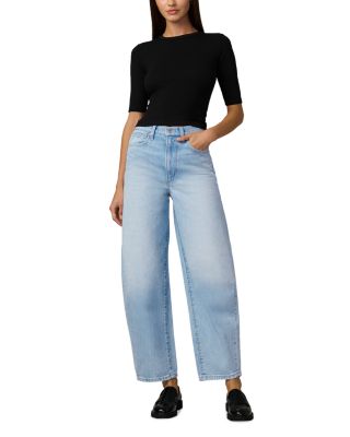 The Billie High Rise Barrel Jeans in Gossamer