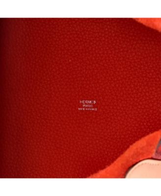 MM Bicolor Picotin Lock Bag Clemence with Swift