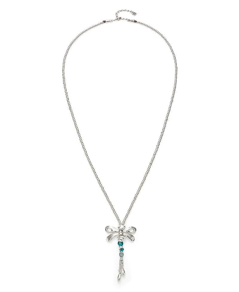 UNOde50 Long Pendant Necklace with a Dragonfly