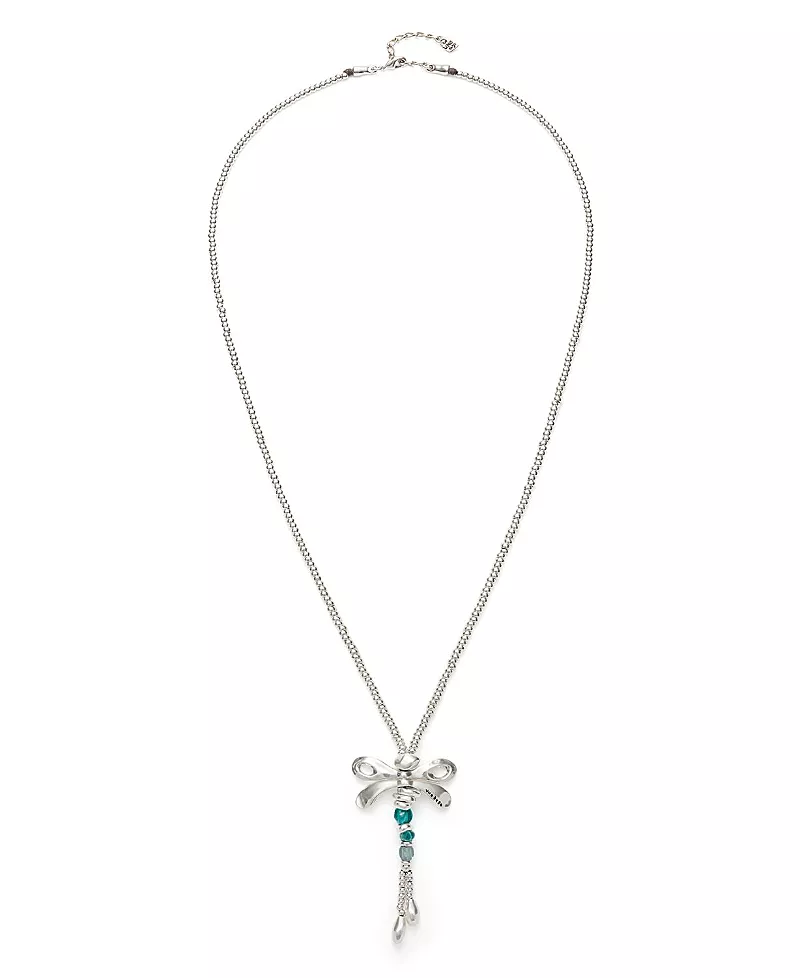 UNOde50 Long Pendant Necklace with a Dragonfly