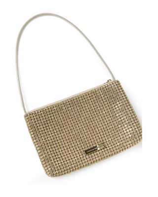 Yara Rhinestone Flat Clutch