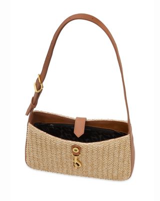 Megan Small Woven Shoulder Bag