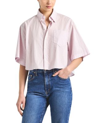 Ember Cropped Button Shirt