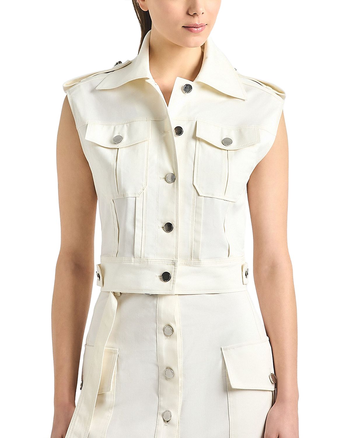 Derek Lam 10 Crosby Illiana Stretch Twill Vest