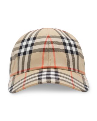 Check Cotton Baseball Cap