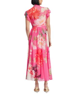 Grace Flutter Sleeve Midi Dress