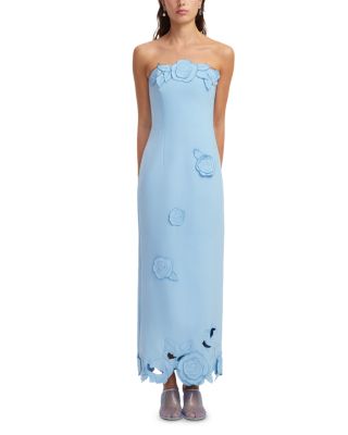 Rayna Appliqu&eacute; Bustier Maxi Dress