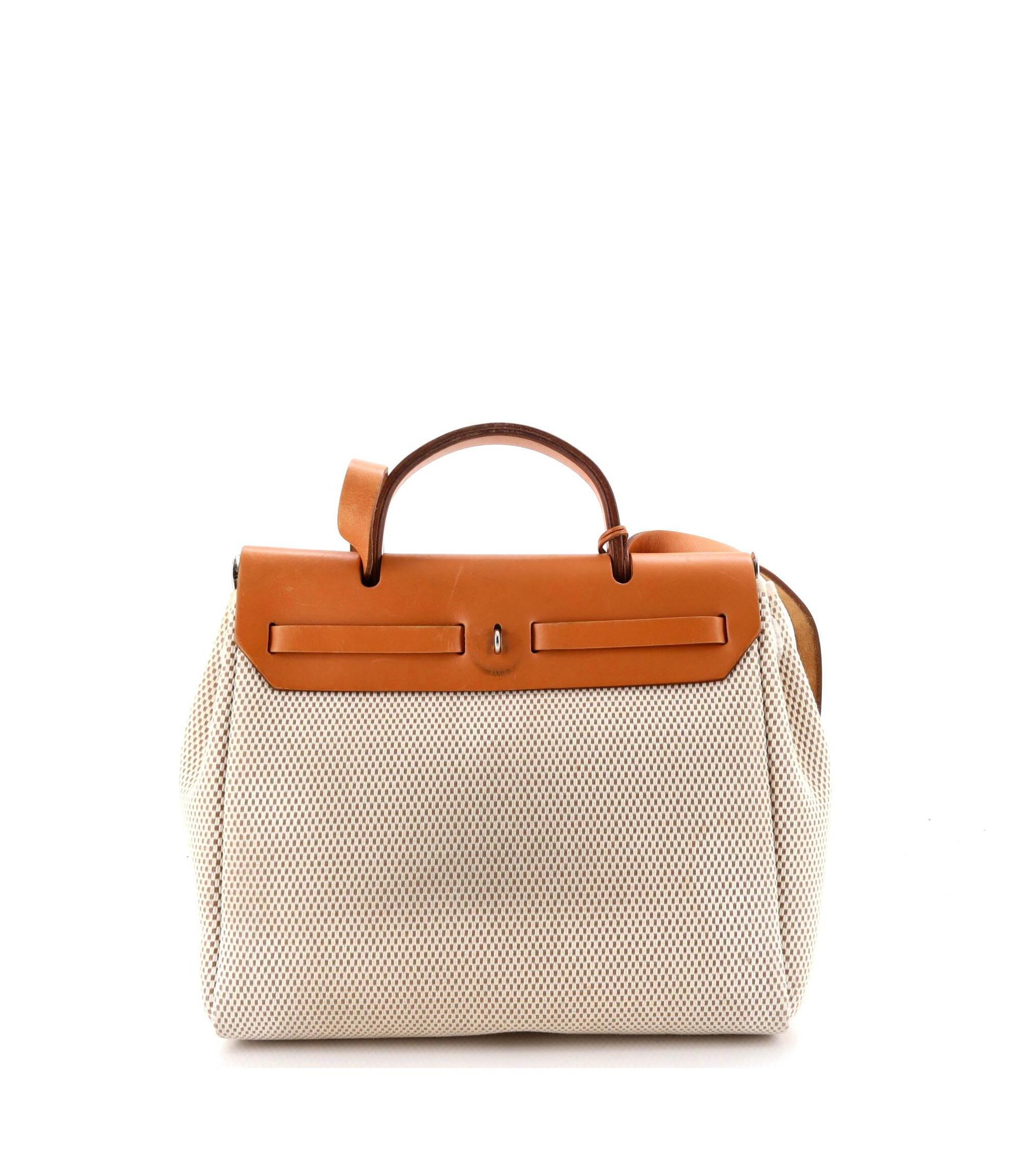 31 Herbag Zip Criss Viking Toile and Leather — Image 4