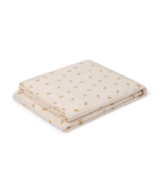 Piglet In Bed Posy Bud Linen Blend Flat Sheet, Queen In Multi