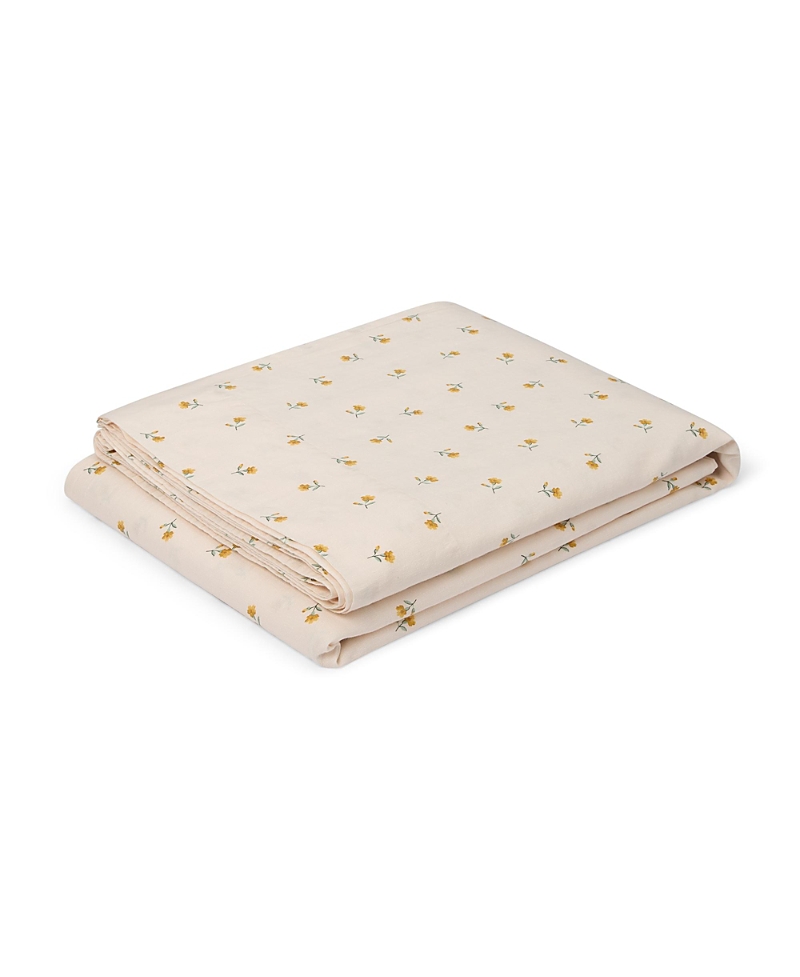 Piglet In Bed Posy Bud Linen Blend Flat Sheet, Queen In Multi
