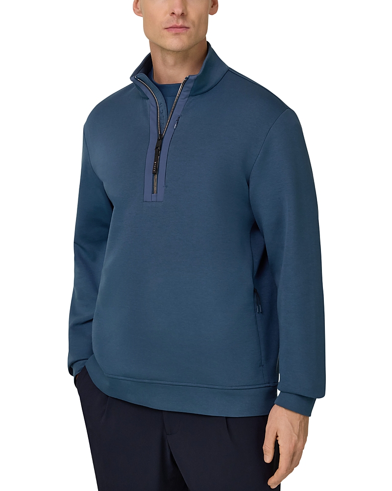 Boggi Milano Lightweight Scuba Half Zip Sweatshirt