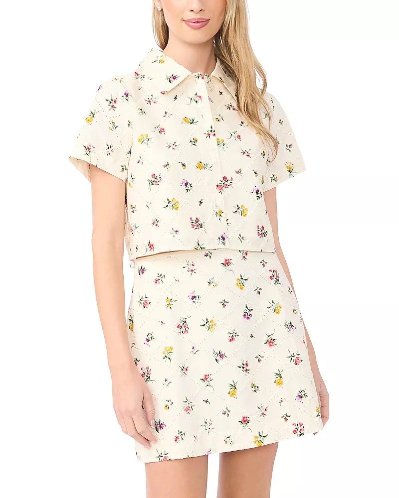 Whistles Liz Button Front Top