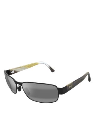 Black Coral Rectangular Sunglasses, 65mm