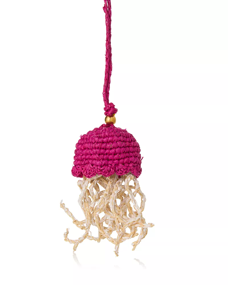 Btb Los Angeles Raffia Jellyfish Bag Charm