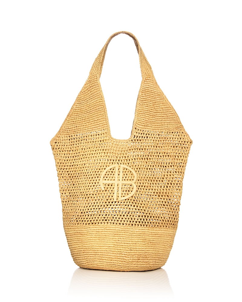 Anine Bing Leah Medium Raffia Hobo Bag