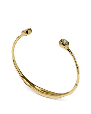 Asterales Cubic Zirconia Skinny Cuff Bracelet 