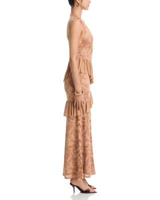 Athens Crochet Lace Maxi Dress