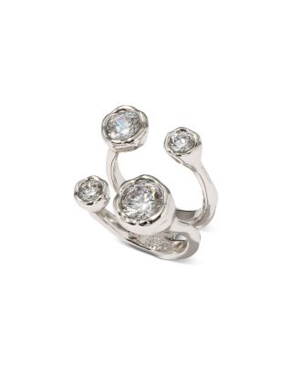 Asterales Cubic Zirconia Open Ring