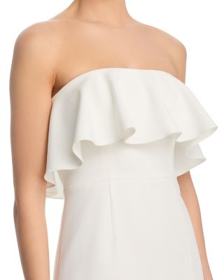 Whisper Strapless Frill Minidress