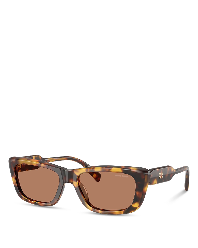 Miu Miu Rectangular Sunglasses, 56mm