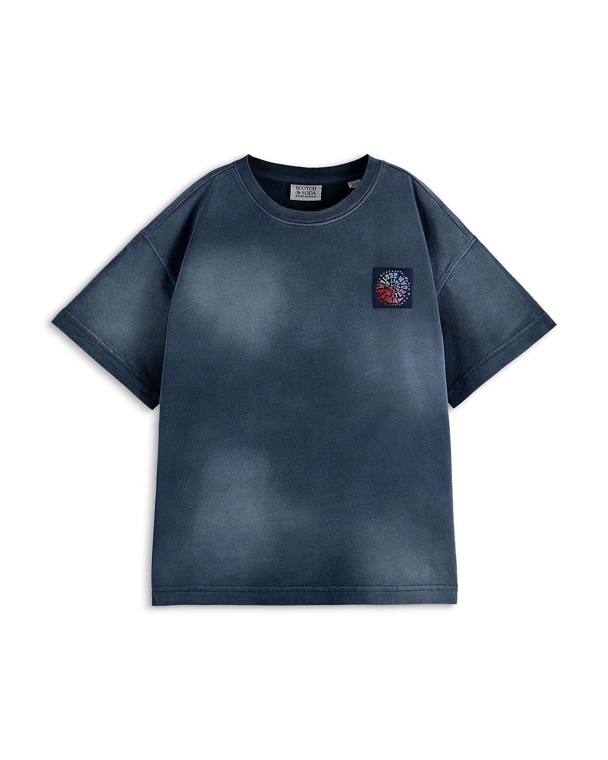 Scotch & Soda Boys' Back Artwork Loose Fit Tee - Little Kid, Big Kid