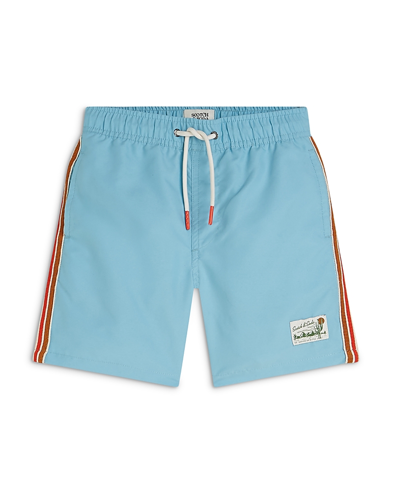 Scotch & Soda Boys' Magic Mid Length Swim Shorts - Big Kid