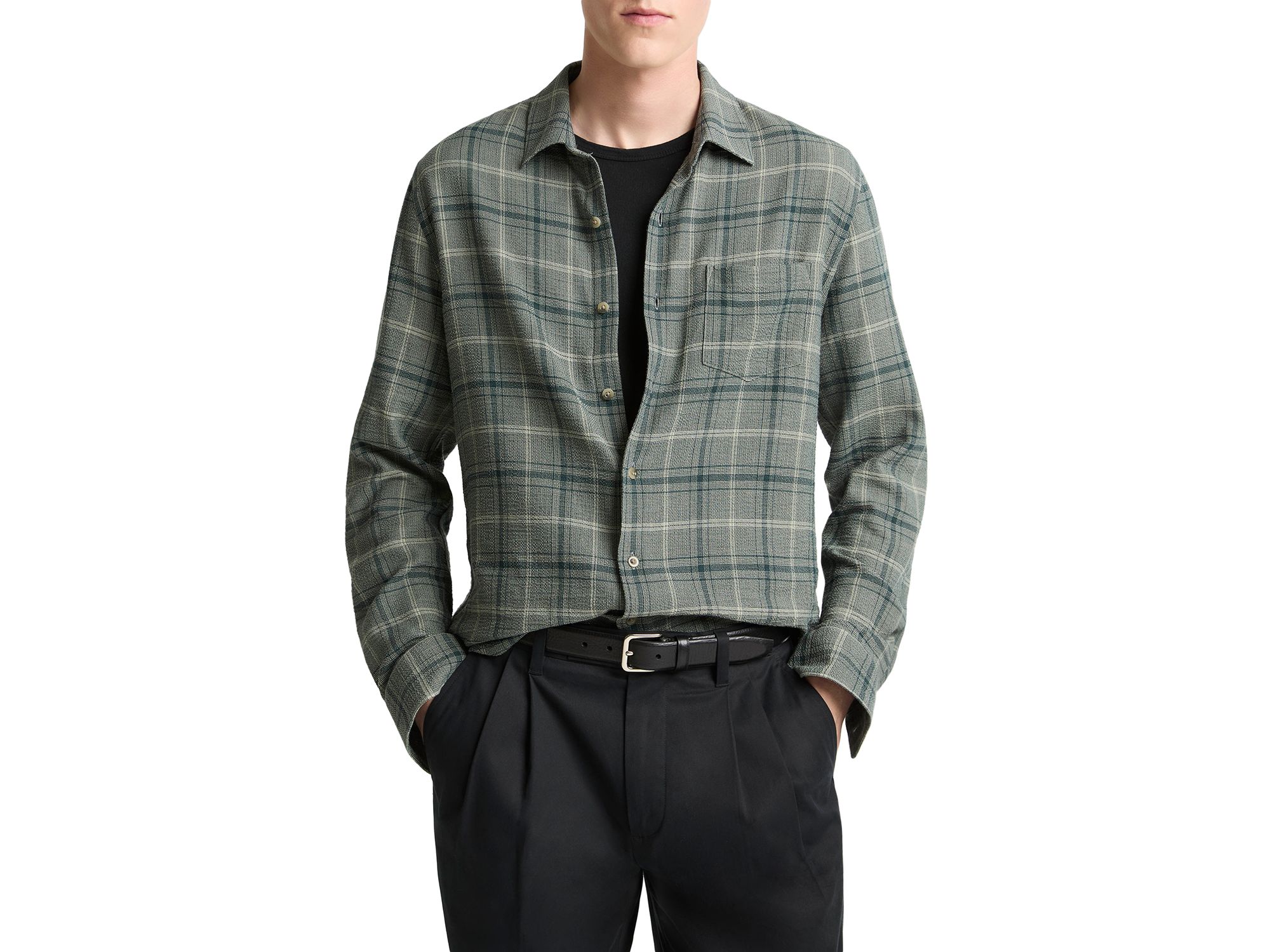 Catskill Plaid French Placket Shirt - Image 1