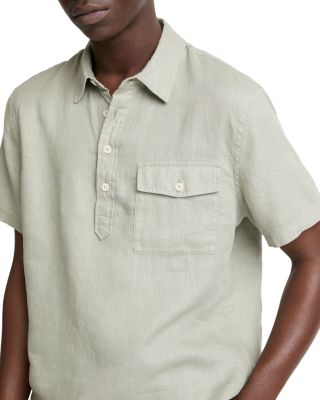 Linen Half Placket Shirt