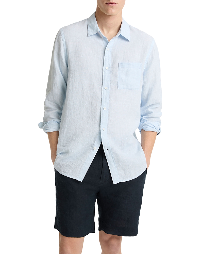 Vince Regular Fit Linen Shirt