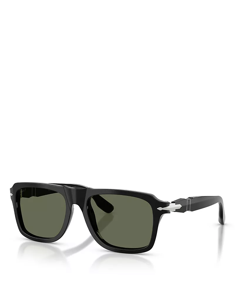 Persol Rectangular Sunglasses, 55mm