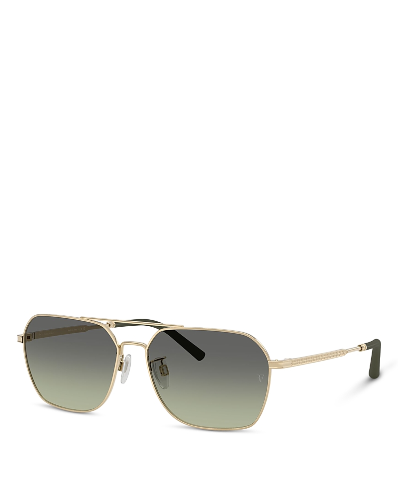 Oliver Peoples R-17 Aviator Sunglasses, 58mm · OS