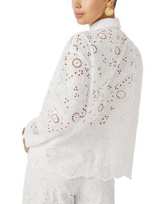 x &commat;Cellajaneblog Eyelet Button Front Top