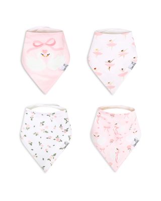 Girls' Katerina Bandana Bib, 4 Pack - Baby
