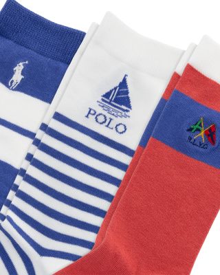 Boys' Nautical Socks, 3 Pack - Little Kid, Big Kid