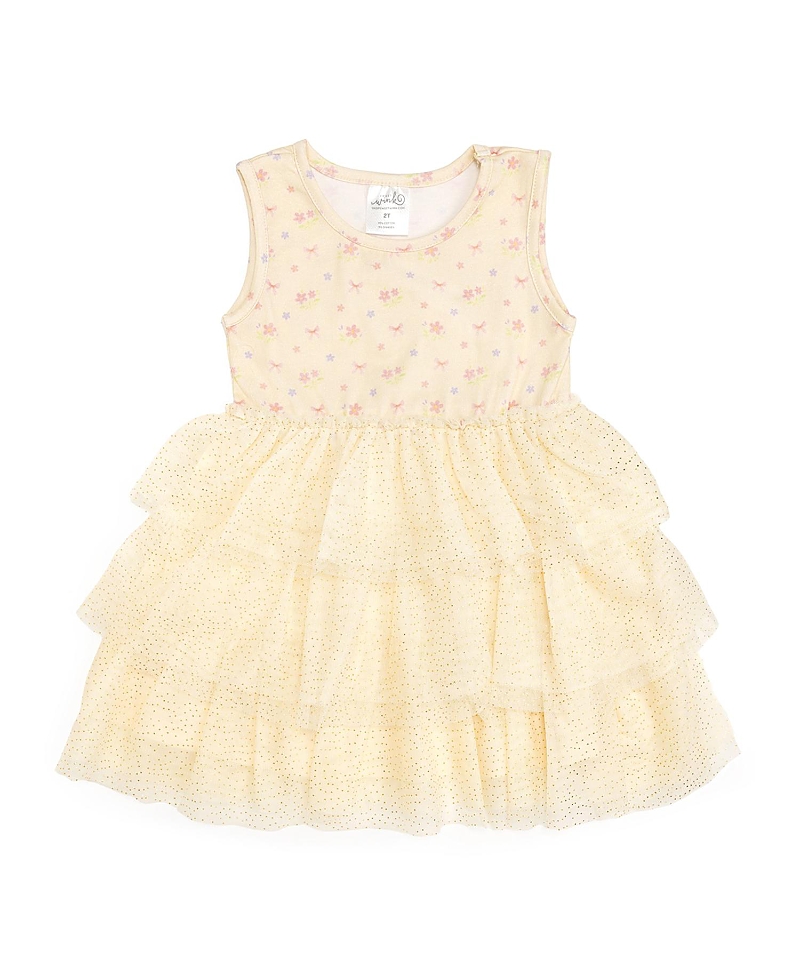 Sweet Wink Girls' Lemon Floral Tank Tutu Dress - Baby, Little Kid, Big Kid